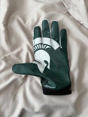 michigan state bowl game used football glove