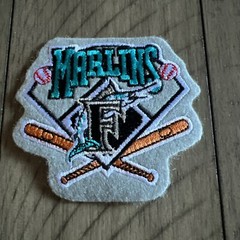 FLORIDA MARLINS IRON ON PATCH 3 1/2” X 3 1/8”