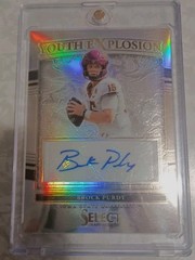 2022 Select Draft Brock Purdy Silver Prizm Auto Youth Explosion 49ers