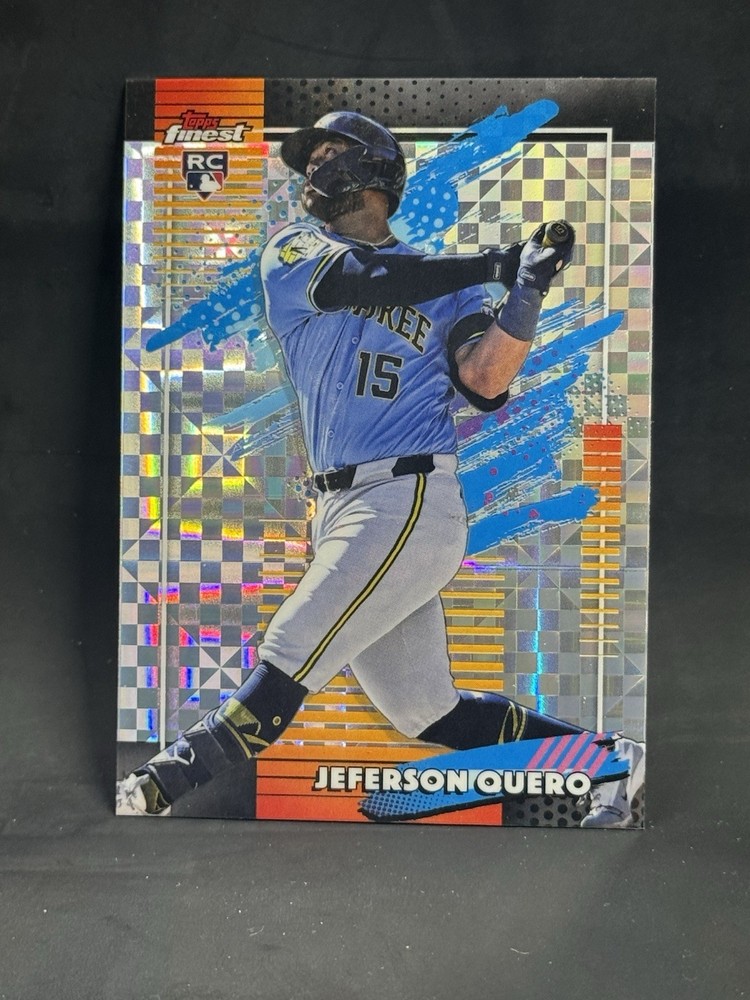 2026 Topps Finest X-Fractor Jeferson Quero #103 Uncommon Rookie RC Brewers