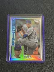2019 Topps Chrome – 1984 Topps Refractor #84TC-6 Jacob deGrom- New York Mets B1