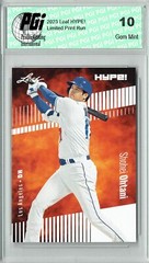 Shohei Ohtani 2023 Leaf HYPE! #135 Only 5000 Made! Rare L.A. Dodgers Card PGI 10