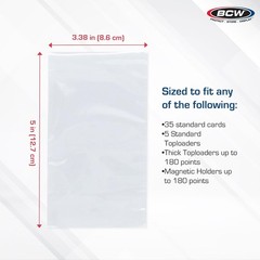 100 Count Resealable Team Bags for Trading Cards – Acid-Free Protection