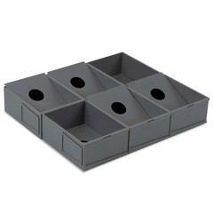 (6 Cells/Pack) BCW Modular Sorting Tray – Combinable Cells with Adjustable Bases