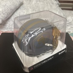 Brock Purdy Autographed/Signed San Francisco 49ers Slate Mini Helmet GOLD VISOR