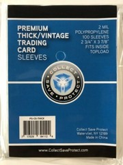 COLLECT SAVE PROTECT CSP PREMIUM THICK/VINTAGE SLEEVES 2 3/4 X 3 7/8 4 PACK LOT