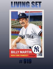 💥BILLY MARTIN💥Topps Living Set 919 New York Yankees