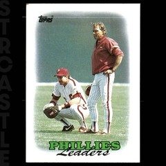 Phillies Leaders Lance Parrish/Mike Ryan 1988 Topps N/A Philadelphia Phillies ⚾