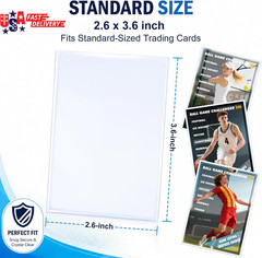1000 Counts Card Sleeves Top Loaders for Trading Cards, Penny Soft Sleeves Baseb