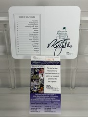NICK FALDO Signed Autograph Masters Golf Scorecard JSA Authentic