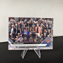 2026 New York Knicks NBA Champions Topps Now Team Card #341 Finals Championship