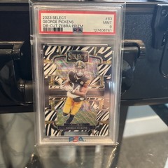 2023 Panini Select – Concourse George Pickens #83 Zebra Prizm