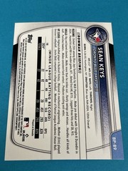 2025 Bowman SEAN KEYS Toronto Blue Jays 1st Bowman #BP-89 Qty Avail