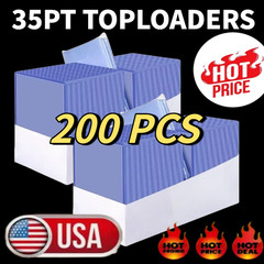 200PCS 3×4 Standard Top Loaders + Soft Penny Sleeves Card Holder Bundle US STOCK