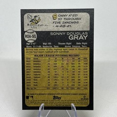 2022 Topps Heritage High Number Real One Autographs Sonny Gray #ROA-SG (AU) E381