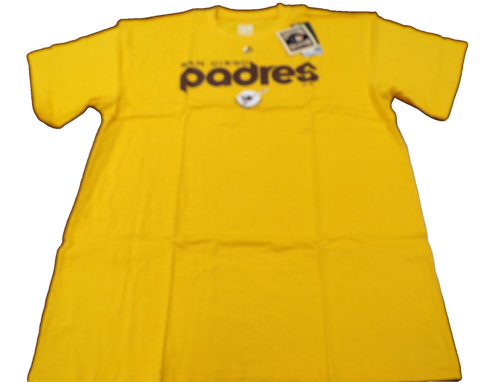 NEW MAJESTIC MLB COOPERSTOWN COLLECTION SAN DIEGO PADRES T-SHIRT SIZE 2XL