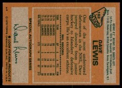 1978-79 Topps Hockey Cards Dave Lewis .. New York Islanders #162