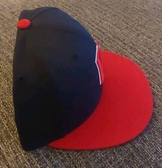 New Era 59Fifty Black & Red Cleveland Guardians Hat Size 7 1/8