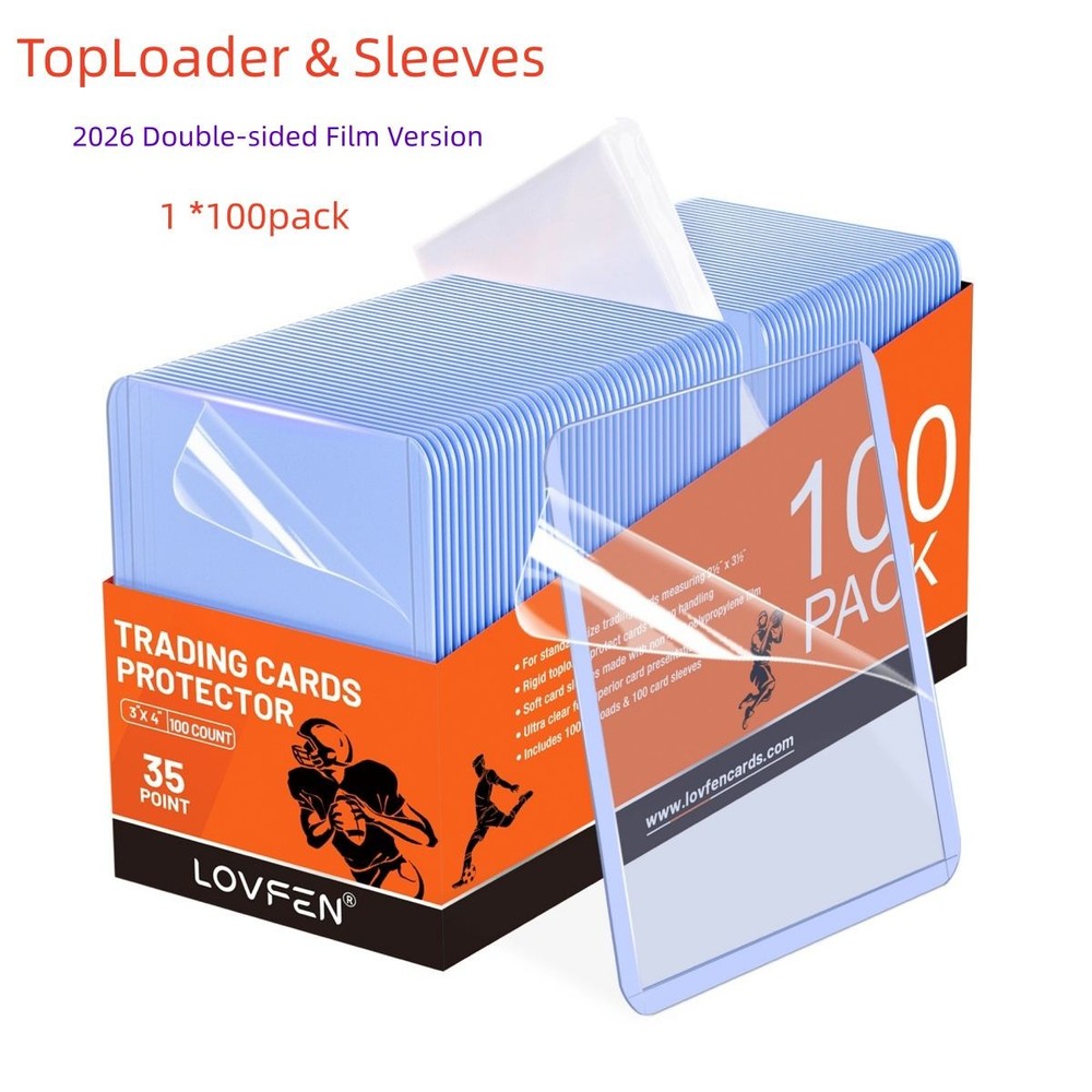 100/200/500/1000CT 3×4 Laminated Film Toploader & Sleeves For 35pt Trading Cards