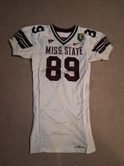 Mississippi State Bulldogs Game Worn Football Jersey 2003#89 Tommy Ferrill SEC