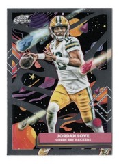2025 Topps Chrome Cosmic Football – Jordan Love #35 Base – Green Bay Packers