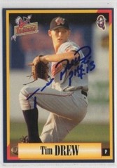 Tim Drew 1998 Kinston Indians autographed auto signed card