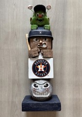Houston Astros Team Garden Statue Tiki Tiki Totem, Hand Crafted Resin, 16…