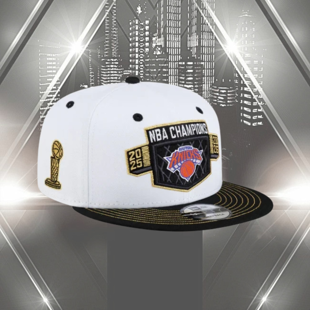 NWT Knicks 2026 Champions Basketball Snapback Hat White Black Cap Fan Gift