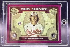 🔥🔥 2023 Gunner Henderson Bowman Platinum New Money RC Purple/250 SP 🔥🔥