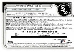 2024 Bowman Draft Paper Prospects #BD-31 Caleb Bonemer 1st Chicago White Sox