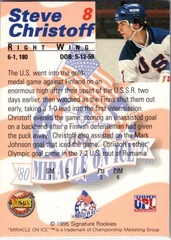 1995 Signature Rookies Steve Christoff #8