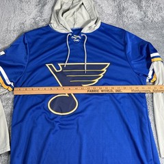 St. Louis Blues Shirt Hoodie Men’s L NHL Hockey Ameren 24 Success Brands Jersey