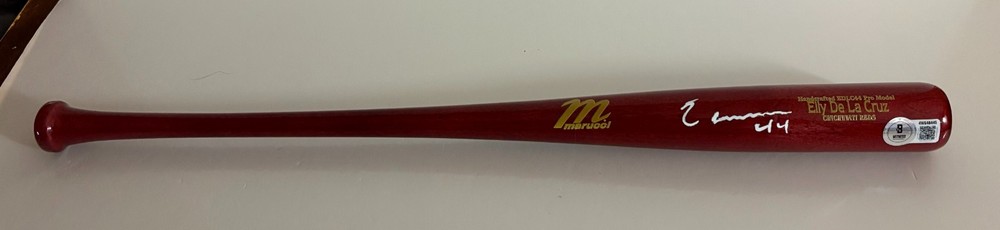 Elly De La Cruz Signed Autographed Marucci MINI 18″ Baseball Bat Beckett Witness