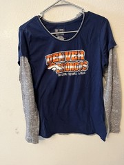 Denver Broncos 1st And Fashion Collection Large Blue very good condition