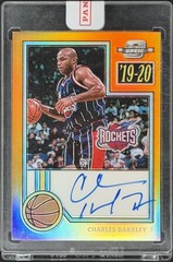 Charles Barkley 2019-20 Panini Contenders Optic 1982 Tribute Auto Orange /15