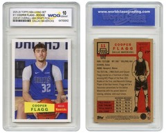 2025-26 Topps NBA Living Set COOPER FLAGG #1 Draft Pick Card #11 – GEM-MINT 10