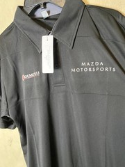 NWT-Official Mazda Motorsports Team-Issued Idemitsu logo Black Polo shirt