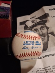 BROOKS ROBINSON HOF SIGNED AUTOGRAPH AL BALTIMORE ORIOLES OMLB Event Flyer Box