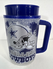 Vintage Dallas Cowboys 1996 16 Ounce Travel Plastic Mug/Cup (Hot & Cold Drinks)