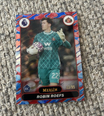 Topps Merlin Robin Roefs Rookie Serial Numbered 33/95 Sunderland 2025/26 Britpop
