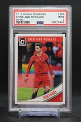 2018-19 Donruss #158 Cristiano Ronaldo Optic PSA 9