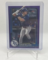 2026 Topps Flagship Collection Series 2 Carson Williams Purple /75 RC