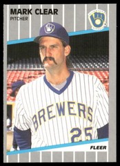 1989 Fleer #182 Mark Clear Glossy