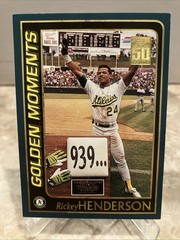 2001 Topps – Golden Moments Rickey Henderson #787 Home Team Advantage