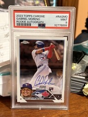 2023 Topps Chrome Gabriel Moreno Rookie Auto #RA-GMO PSA 9
