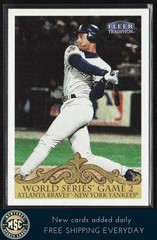 Derek Jeter World Series Game 2 (Braves/Yankees) 2000 Fleer Tradition #448 HOF