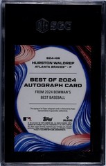 Hurston Waldrep RC Auto 10/10 7/25 Bowman’s Best of ‘24 #B24-HW Orange Refractor