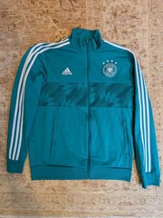 Germany Adidas Soccer Warmup Jacket 4 Stars Green Size Large Deutscher Fußball
