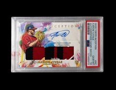 Aaron Civale 2020 Topps Inception RC Auto Patch PSA 10 Rookie Relic Indians Rare