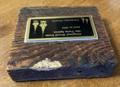 Original Piece of Wood from Churchill Downs Twin Spires Built in 1895 AUTHENTIC